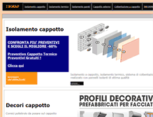Tablet Screenshot of isolamentocappotto.com
